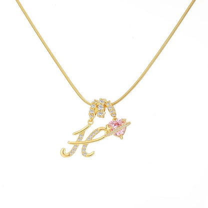 Corvanna™ The Crystal Initial Necklace