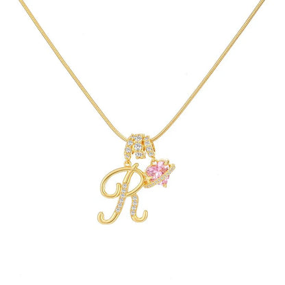 Corvanna™ The Crystal Initial Necklace