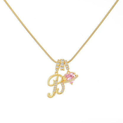 Corvanna™ The Crystal Initial Necklace