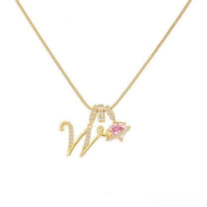Corvanna™ The Crystal Initial Necklace