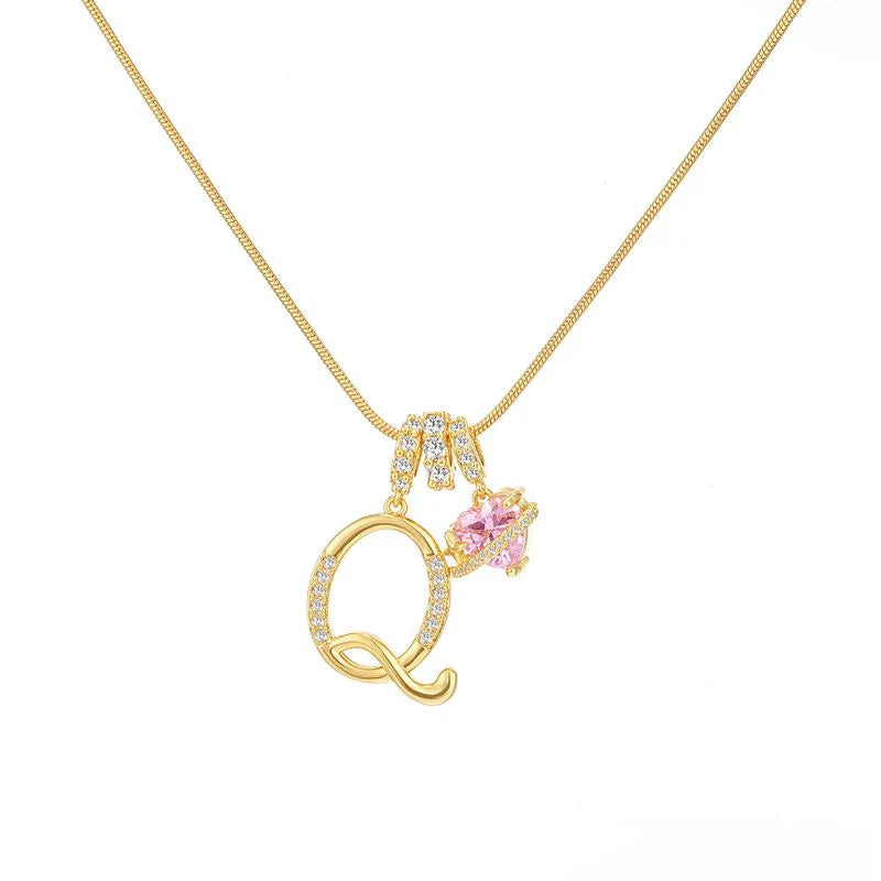 Corvanna™ The Crystal Initial Necklace