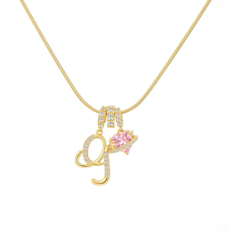Corvanna™ The Crystal Initial Necklace