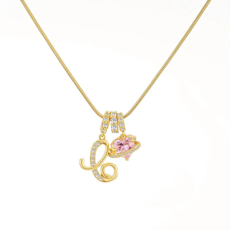 Corvanna™ The Crystal Initial Necklace