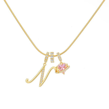 Corvanna™ The Crystal Initial Necklace