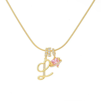 Corvanna™ The Crystal Initial Necklace