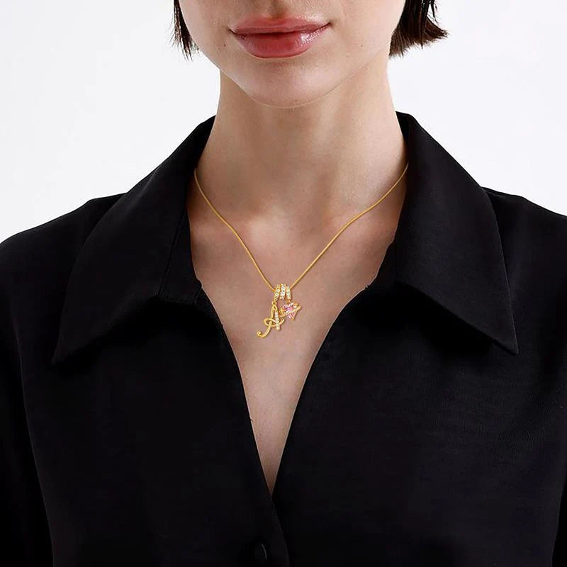 Corvanna™ The Crystal Initial Necklace
