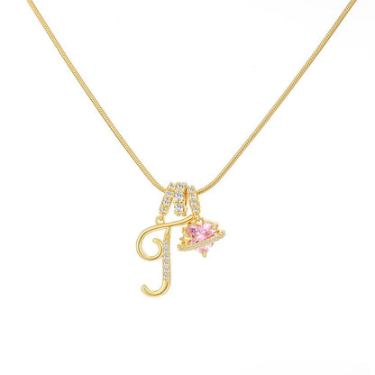 Corvanna™ The Crystal Initial Necklace