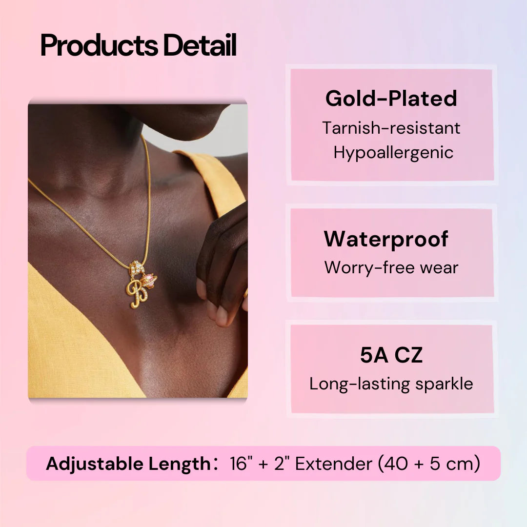 Corvanna™ The Crystal Initial Necklace