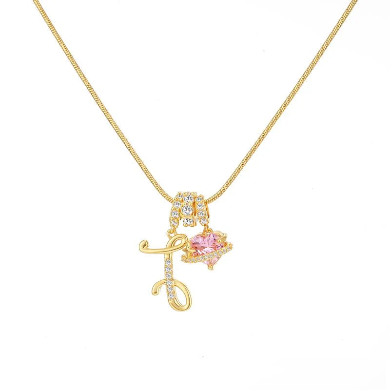 Corvanna™ The Crystal Initial Necklace