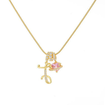 Corvanna™ The Crystal Initial Necklace