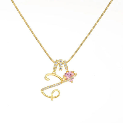 Corvanna™ The Crystal Initial Necklace