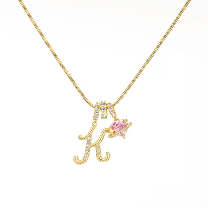 Corvanna™ The Crystal Initial Necklace