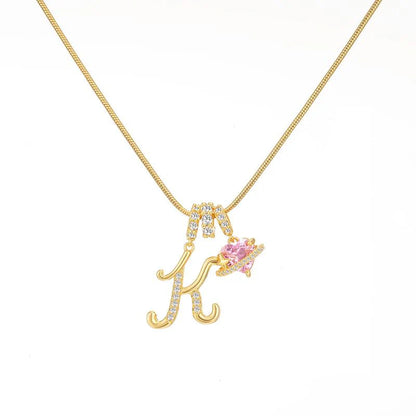 Corvanna™ The Crystal Initial Necklace