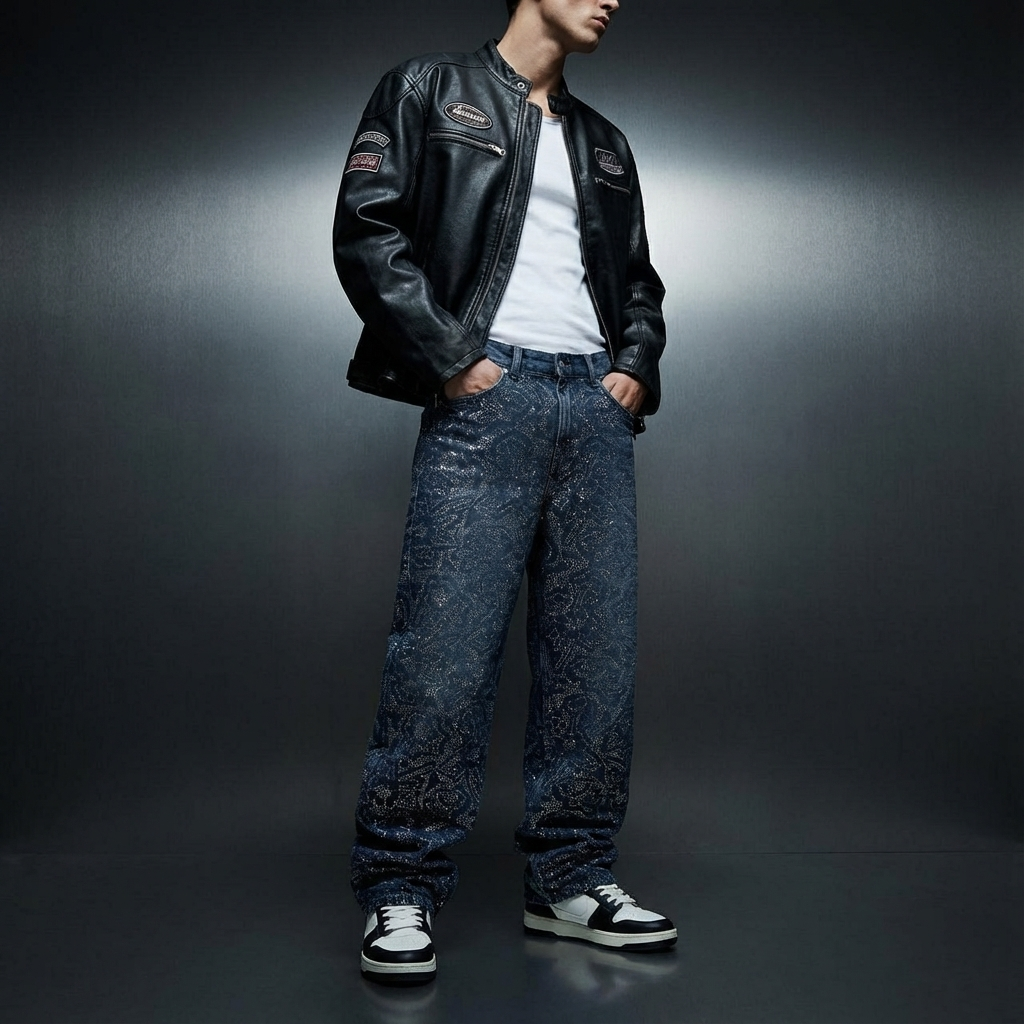 The Viral Rhinestone Jeans (Unisex)