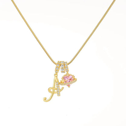 Corvanna™ The Crystal Initial Necklace
