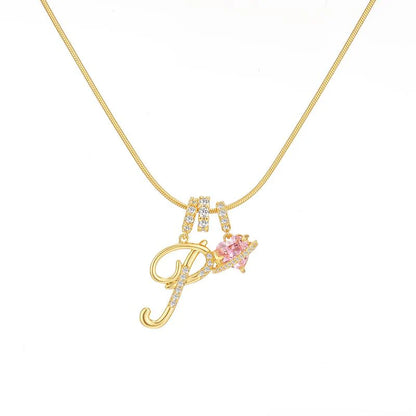 Corvanna™ The Crystal Initial Necklace