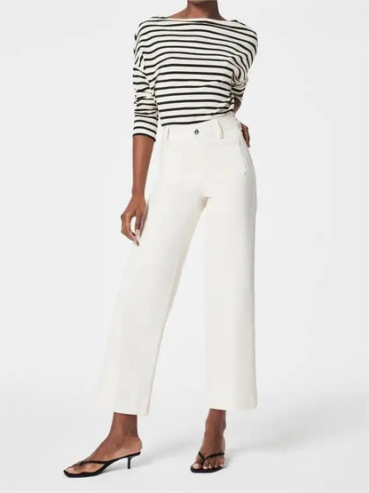 Corvanna™ Cropped Wide-Leg Jeans