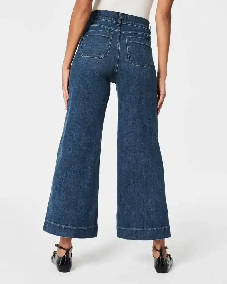 Corvanna™ Cropped Wide-Leg Jeans